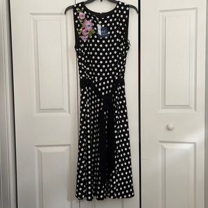Talbots Polka Dot Midi Dress